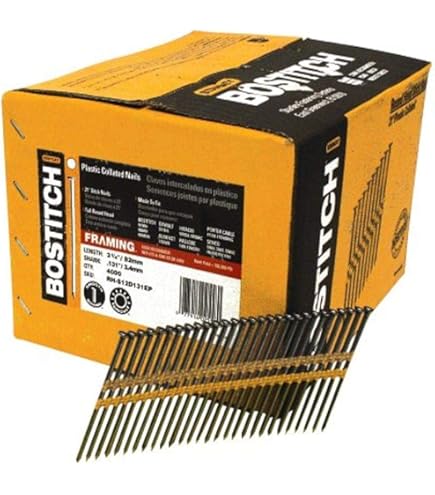 BOSTITCH Framing Nails, Round Head, 2-3/8-Inch x .113-Inch